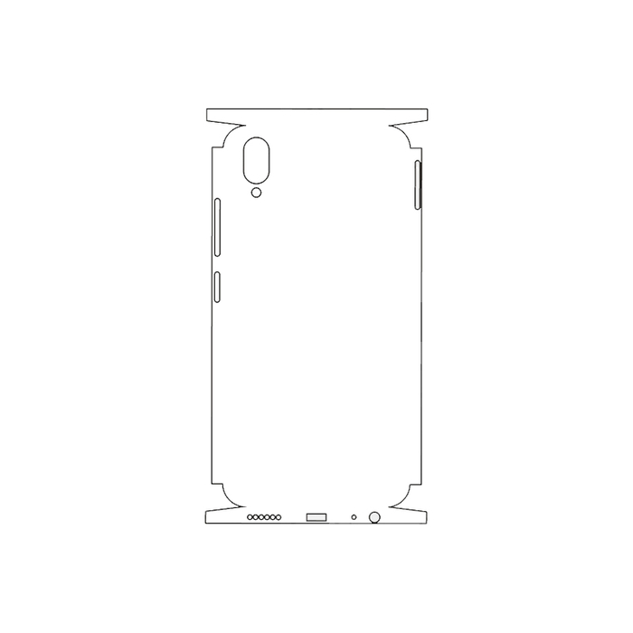 Защитная гидрогелевая пленка для ViVo Y93 на заднюю крышку и боковые грани
