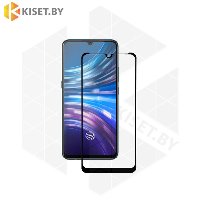 Защитное стекло полной проклейки Full glue для Vivo V17 черный