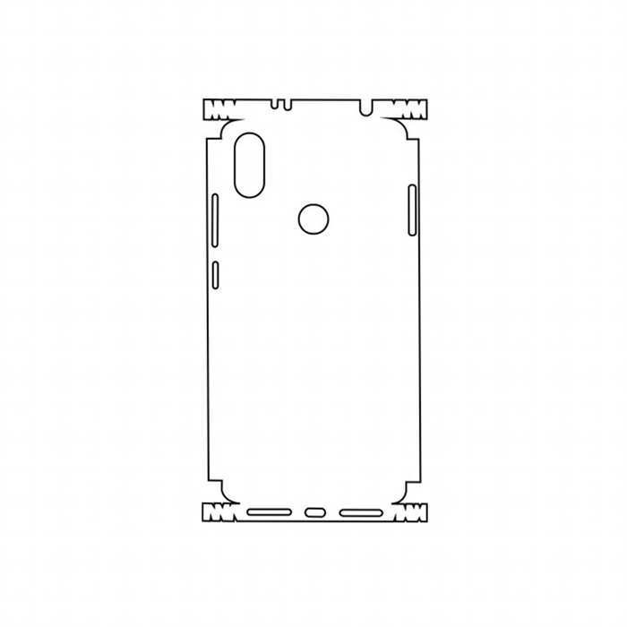 Защитная гидрогелевая пленка для Xiaomi Redmi S2 на заднюю крышку и боковые грани