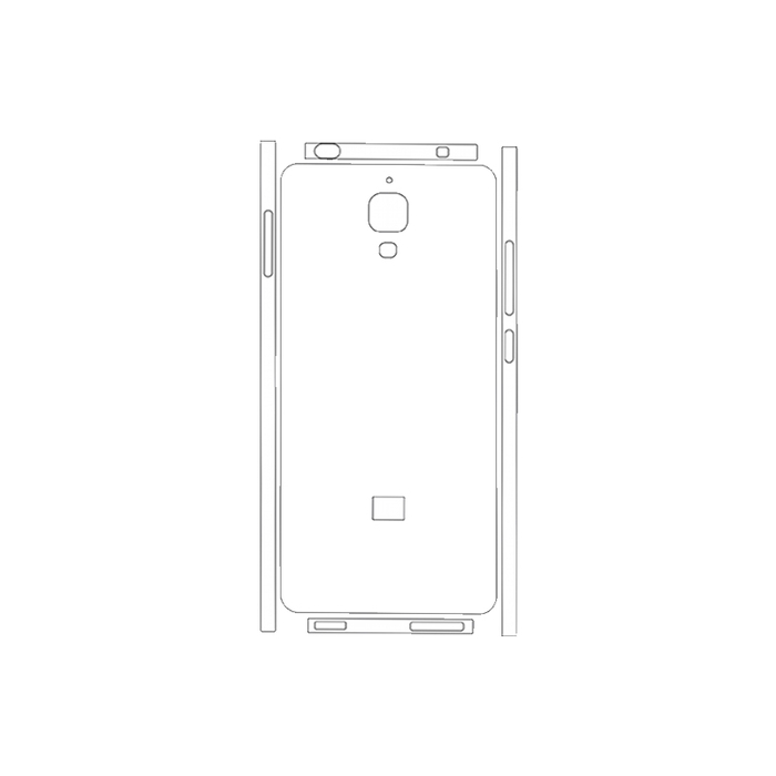 Защитная гидрогелевая пленка для Xiaomi Mi 4 на заднюю крышку и боковые грани