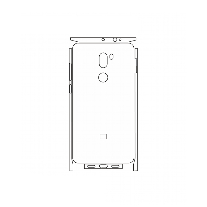 Защитная гидрогелевая пленка для Xiaomi Mi 5S Plus на заднюю крышку и боковые грани