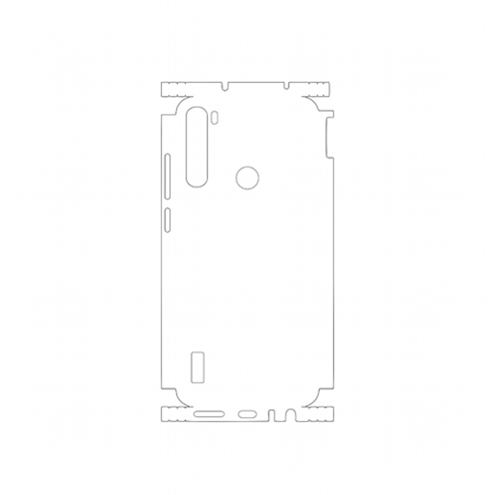 Защитная гидрогелевая пленка для Xiaomi Redmi Note 8 на заднюю крышку и боковые грани
