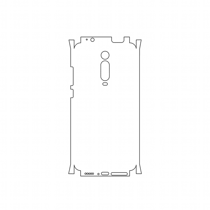 Защитная гидрогелевая пленка для Xiaomi K20 на заднюю крышку и боковые грани