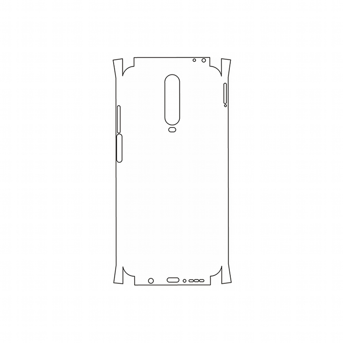 Защитная гидрогелевая пленка для Xiaomi Redmi K30 на заднюю крышку и боковые грани