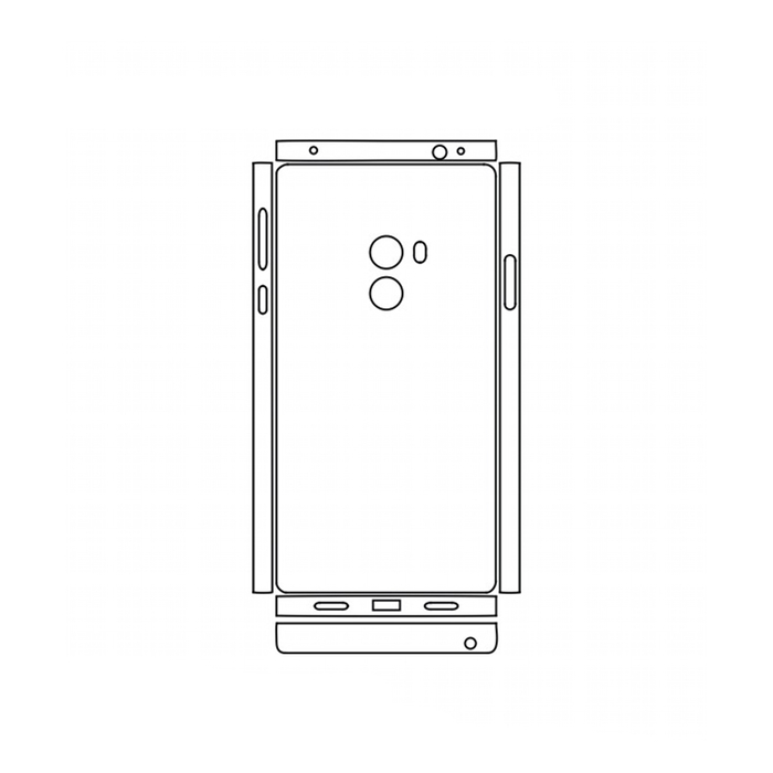 Защитная гидрогелевая пленка для Xiaomi Mi Mix на заднюю крышку и боковые грани