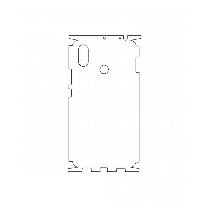 Защитная гидрогелевая пленка для Xiaomi Mi Max 3 на заднюю крышку и боковые грани