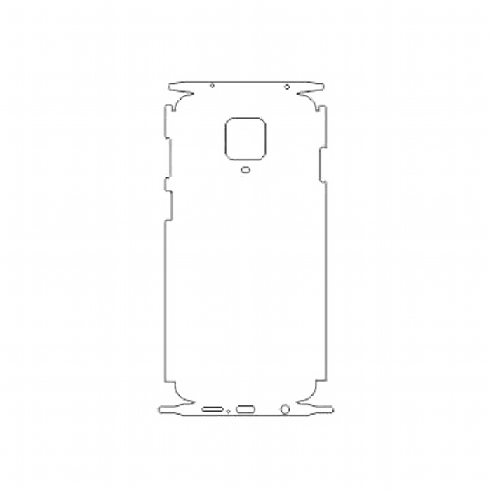 Защитная гидрогелевая пленка для Xiaomi Redmi Note 9S на заднюю крышку и боковые грани
