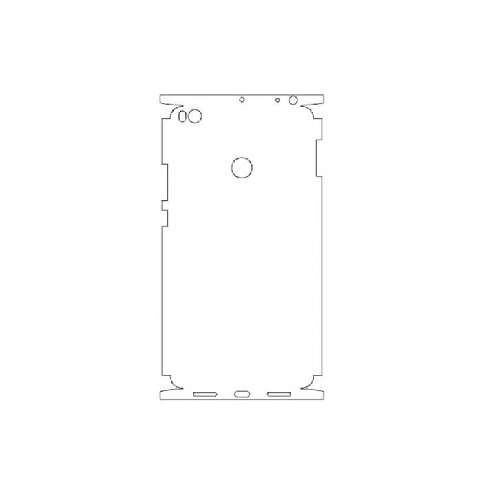 Защитная гидрогелевая пленка для Xiaomi Mi Max 2 на заднюю крышку и боковые грани