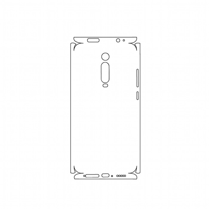 Защитная гидрогелевая пленка для Xiaomi Redmi 9T на заднюю крышку и боковые грани