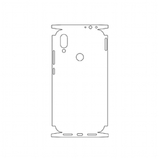 Защитная гидрогелевая пленка KST HG для Xiaomi Redmi 7 на заднюю крышку и боковые грани
