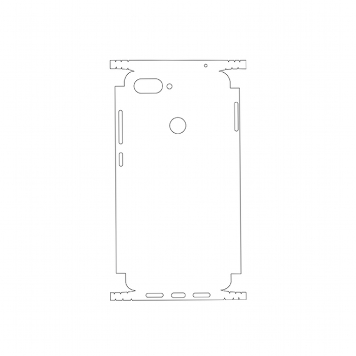Защитная гидрогелевая пленка для Xiaomi Mi 8 Lite на заднюю крышку и боковые грани
