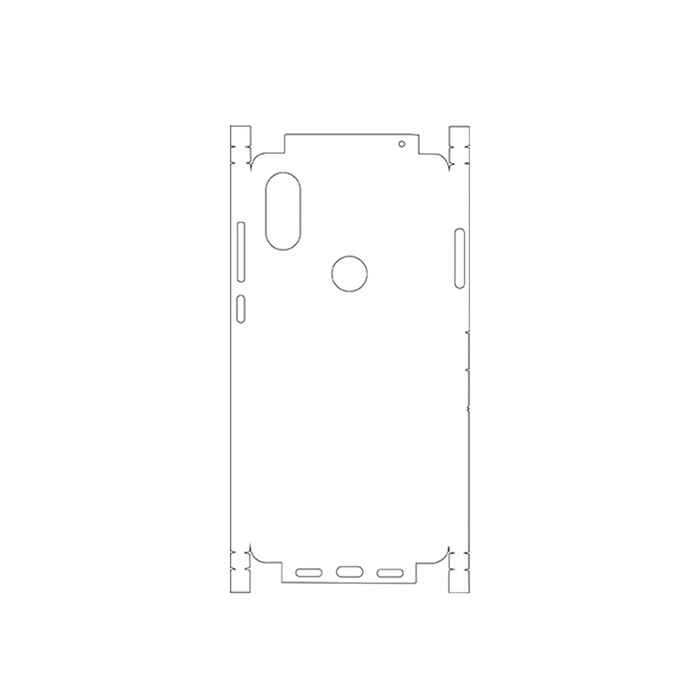Защитная гидрогелевая пленка для Xiaomi Mi Mix 2S на заднюю крышку и боковые грани