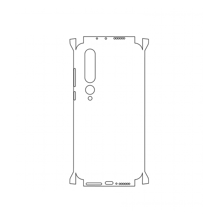 Защитная гидрогелевая пленка для Xiaomi Mi 10 на заднюю крышку и боковые грани