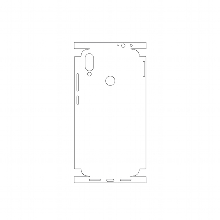 Защитная гидрогелевая пленка для Xiaomi Redmi Note 7 Pro на заднюю крышку и боковые грани