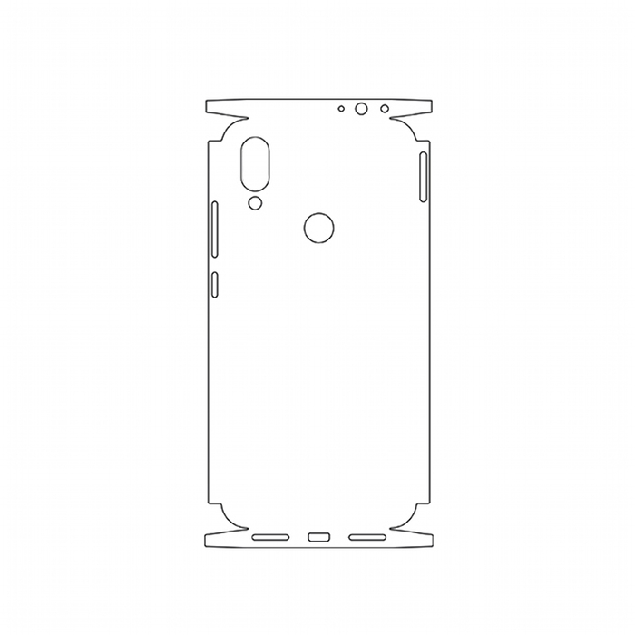 Защитная гидрогелевая пленка для Xiaomi Redmi 7 на заднюю крышку и боковые грани