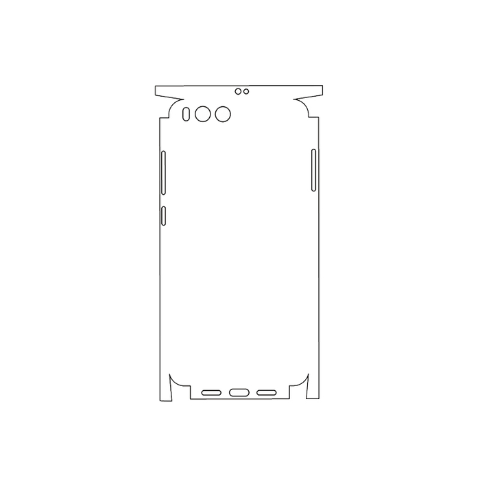 Защитная гидрогелевая пленка для Xiaomi Mi 6 на заднюю крышку и боковые грани