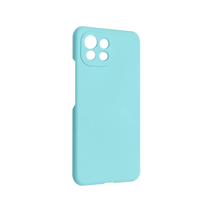 Soft-touch бампер Silicone Cover для Xiaomi Mi 11 Lite мятный с закрытым низом