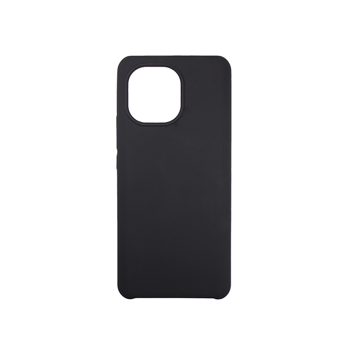 Soft-touch бампер Silicone Cover для Xiaomi Mi 11 (2021) черный
