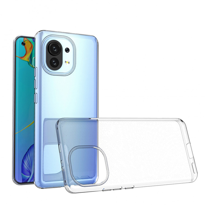 Силиконовый чехол Ultra Thin TPU для Xiaomi Mi 11 Pro прозрачный