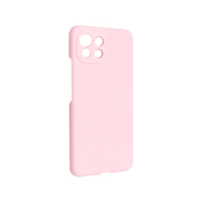 Soft-touch бампер KST Silicone Cover для Xiaomi Mi 11 Lite розовый песок с закрытым низом