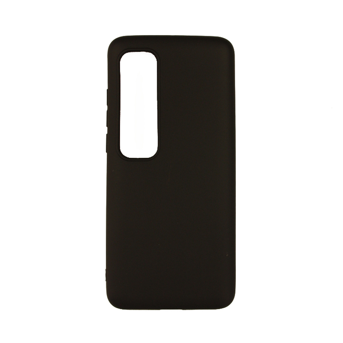 Силиконовый чехол матовый для Xiaomi Mi 10 Ultra черный