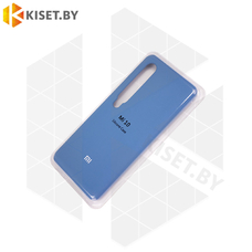 Soft-touch бампер KST Silicone Cover для Xiaomi Mi 10 / Mi 10 Pro синий с закрытым низом