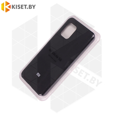 Soft-touch бампер KST Silicone Cover для Xiaomi Mi 10 Lite черный с закрытым низом