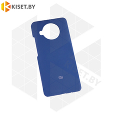 Soft-touch бампер Silicone Cover для Xiaomi Mi 10T Lite синий с закрытым низом