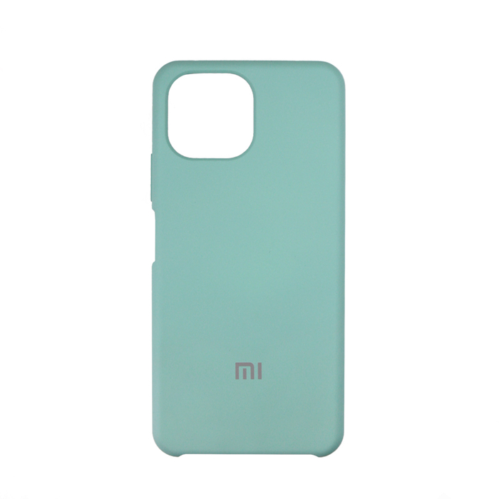 Soft-touch бампер Silicone Cover для Xiaomi Mi 11 Lite мятный