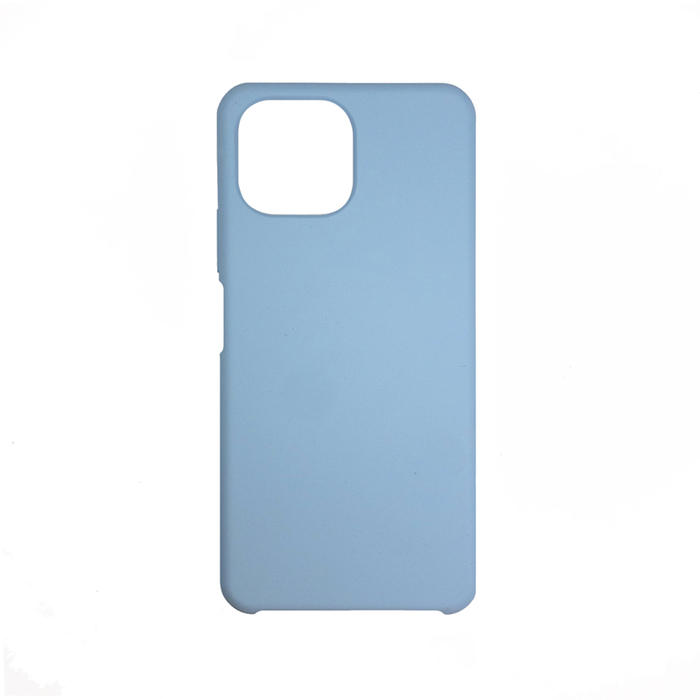 Soft-touch бампер Silicone Cover для Xiaomi Mi 11 Lite васильковый