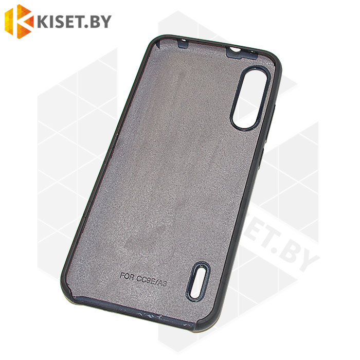 Soft-touch бампер Silicone Cover для Xiaomi Mi CC9 / Mi A3 Lite / Mi 9 Lite черный