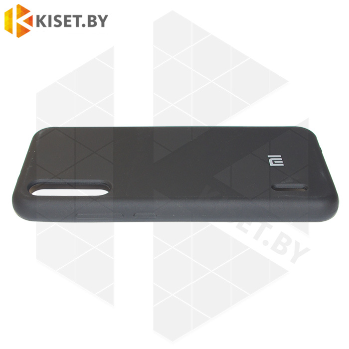 Soft-touch бампер Silicone Cover для Xiaomi Mi CC9 / Mi A3 Lite / Mi 9 Lite черный