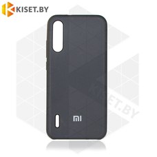 Soft-touch бампер Silicone Cover для Xiaomi Mi CC9 / Mi A3 Lite / Mi 9 Lite черный