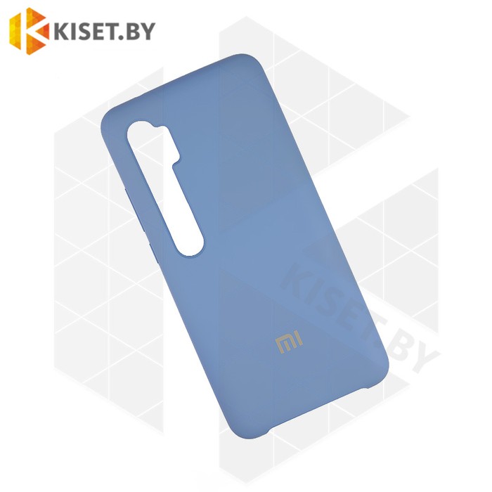 Soft-touch бампер Silicone Cover для Xiaomi Mi Note 10 / Mi CC9 Pro синий