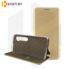 Чехол-книжка KST Book Case 3D с визитницей для Xiaomi Mi Note 10 золотой