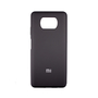 Soft-touch бампер Silicone Cover для Xiaomi POCO X3 / POCO X3 Pro черный с закрытым низом
