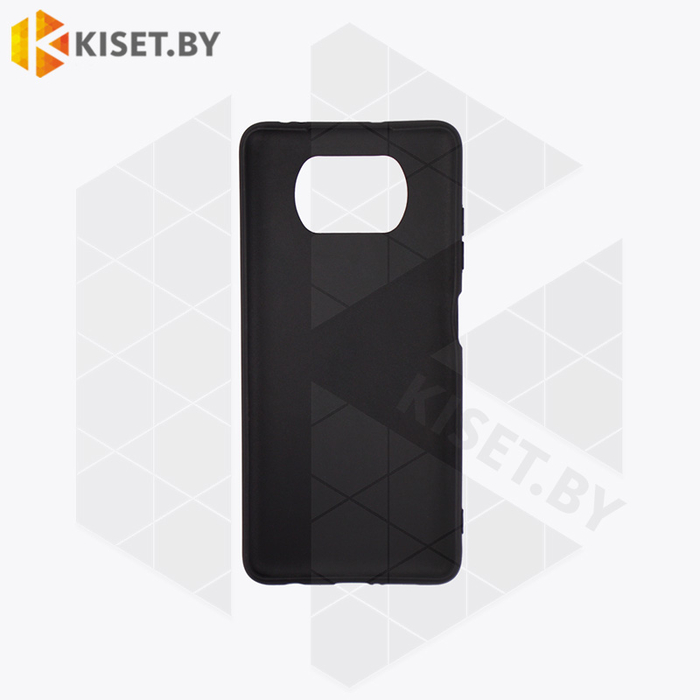 Силиконовый чехол матовый для Xiaomi POCO X3 / POCO X3 Pro черный