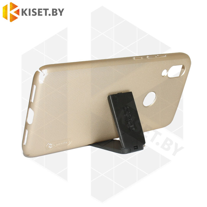 Пластиковый бампер Nillkin Super Frosted Shield для Xiaomi Redmi 7 золотой