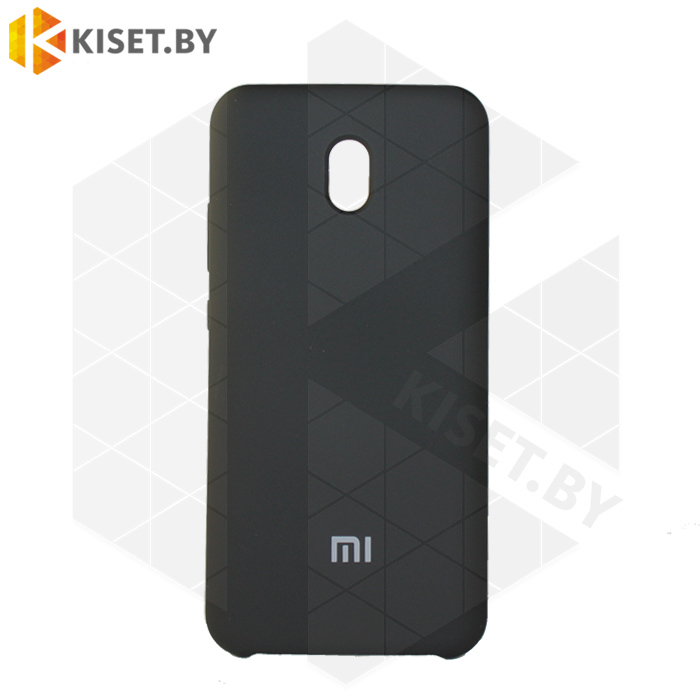 Soft-touch бампер Silicone Cover для Xiaomi Redmi 8A черный