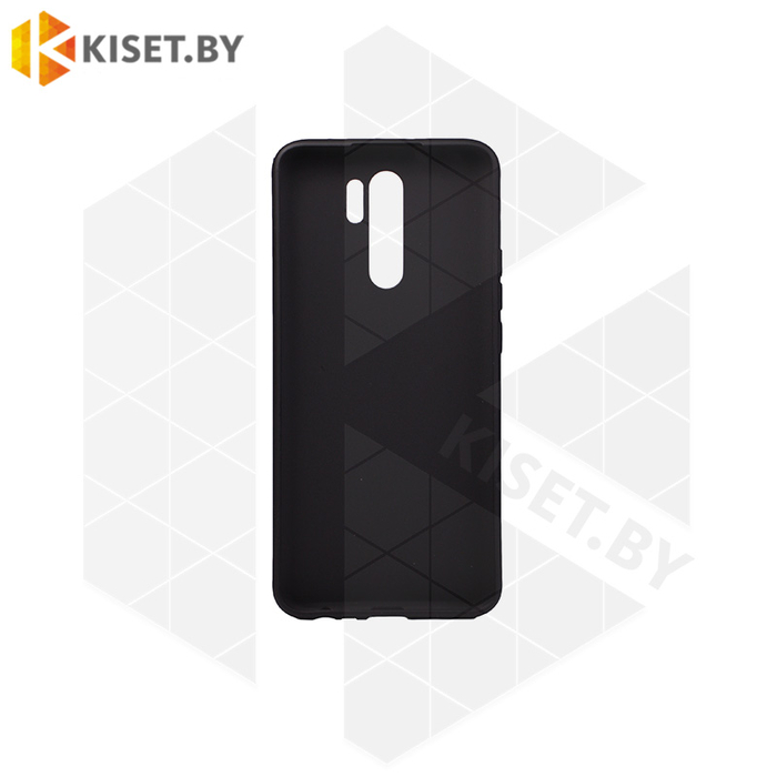 Силиконовый чехол матовый для Xiaomi Redmi 9 черный