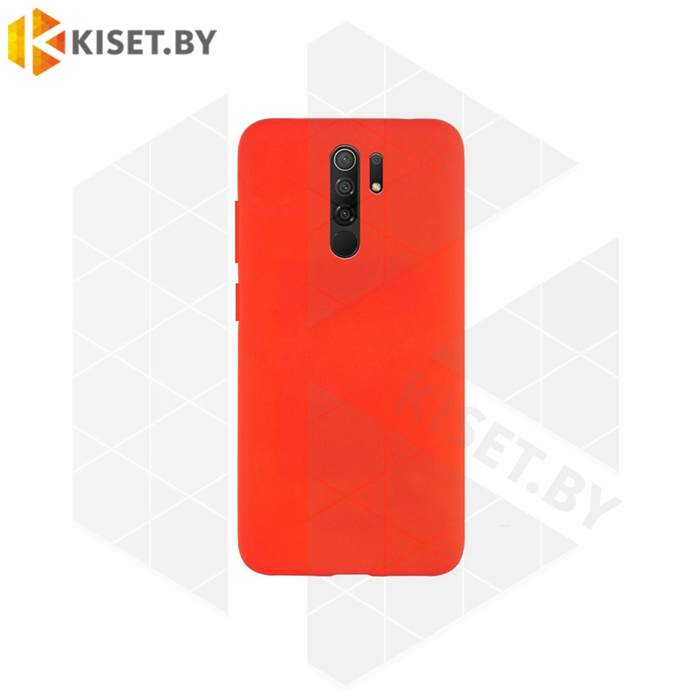 Силиконовый чехол Matte Case для Xiaomi Redmi 9 красный