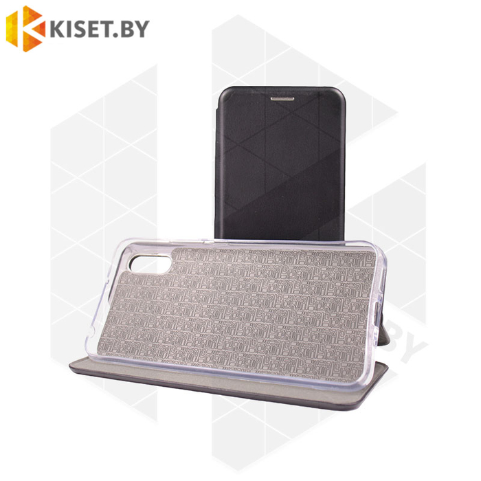 Чехол-книжка Book Case 3D с визитницей для Xiaomi Redmi 9A черный