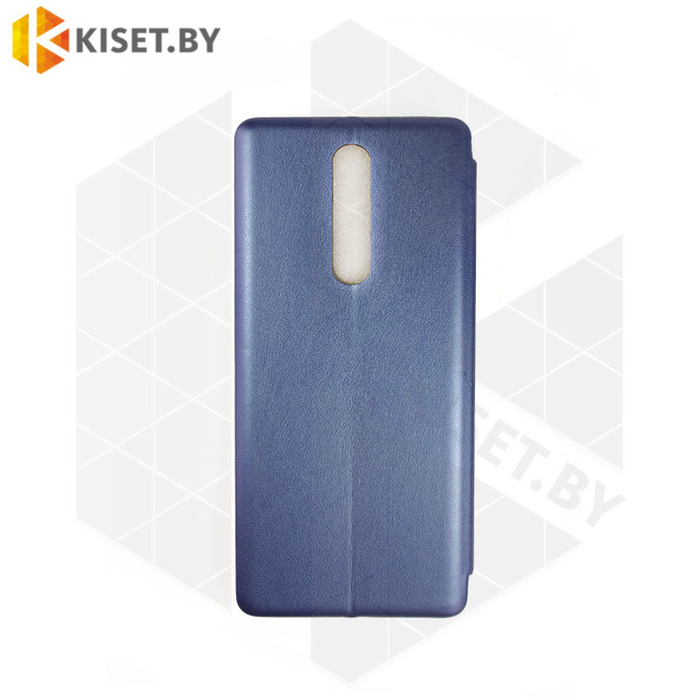 Чехол-книжка Book Case 3D с визитницей для Xiaomi Redmi K30 синий