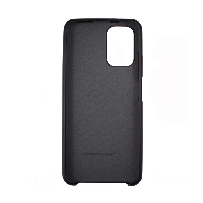 Soft-touch бампер Silicone Cover для Xiaomi Redmi Note 10 / 10S черный
