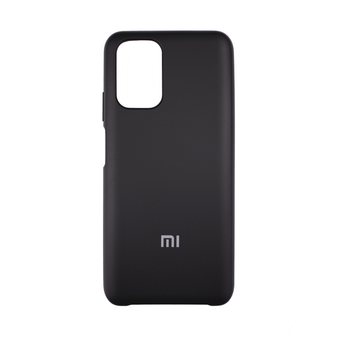 Soft-touch бампер Silicone Cover для Xiaomi Redmi Note 10 / 10S черный