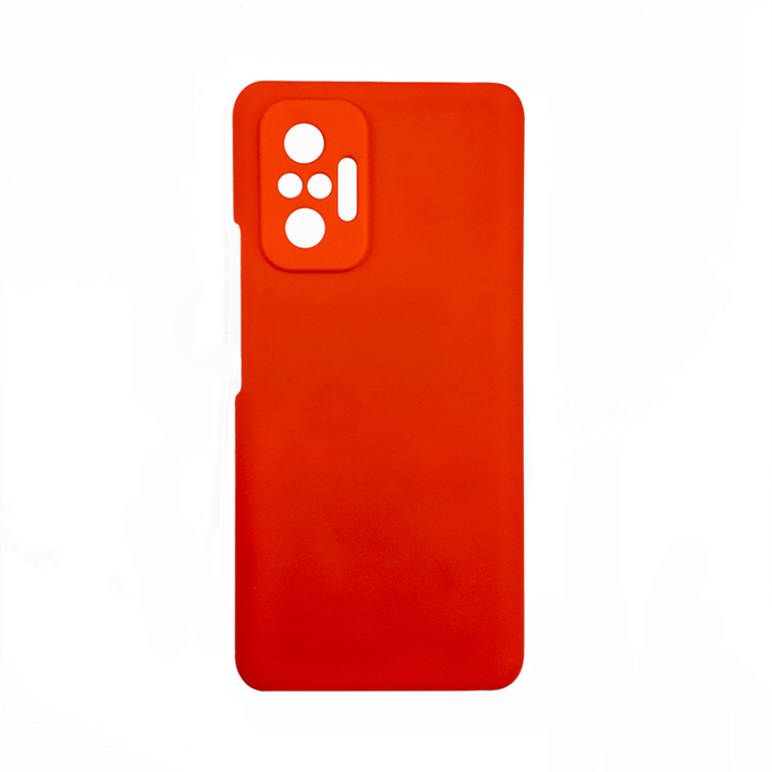 Soft-touch бампер Silicone Cover для Xiaomi Redmi Note 10 Pro красный