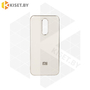 Силиконовый чехол Plating для Xiaomi Mi CC9e / Mi A3 белый
