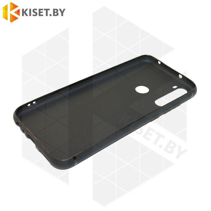 Силиконовый чехол матовый для Xiaomi Redmi Note 8 черный