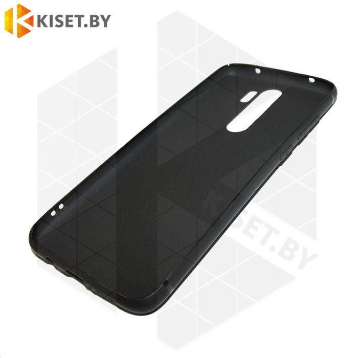 Силиконовый чехол матовый для Xiaomi Redmi Note 8 Pro черный