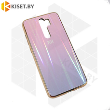 Чехол-бампер Aurora Glass для Xiaomi Redmi Note 8 Pro розовый